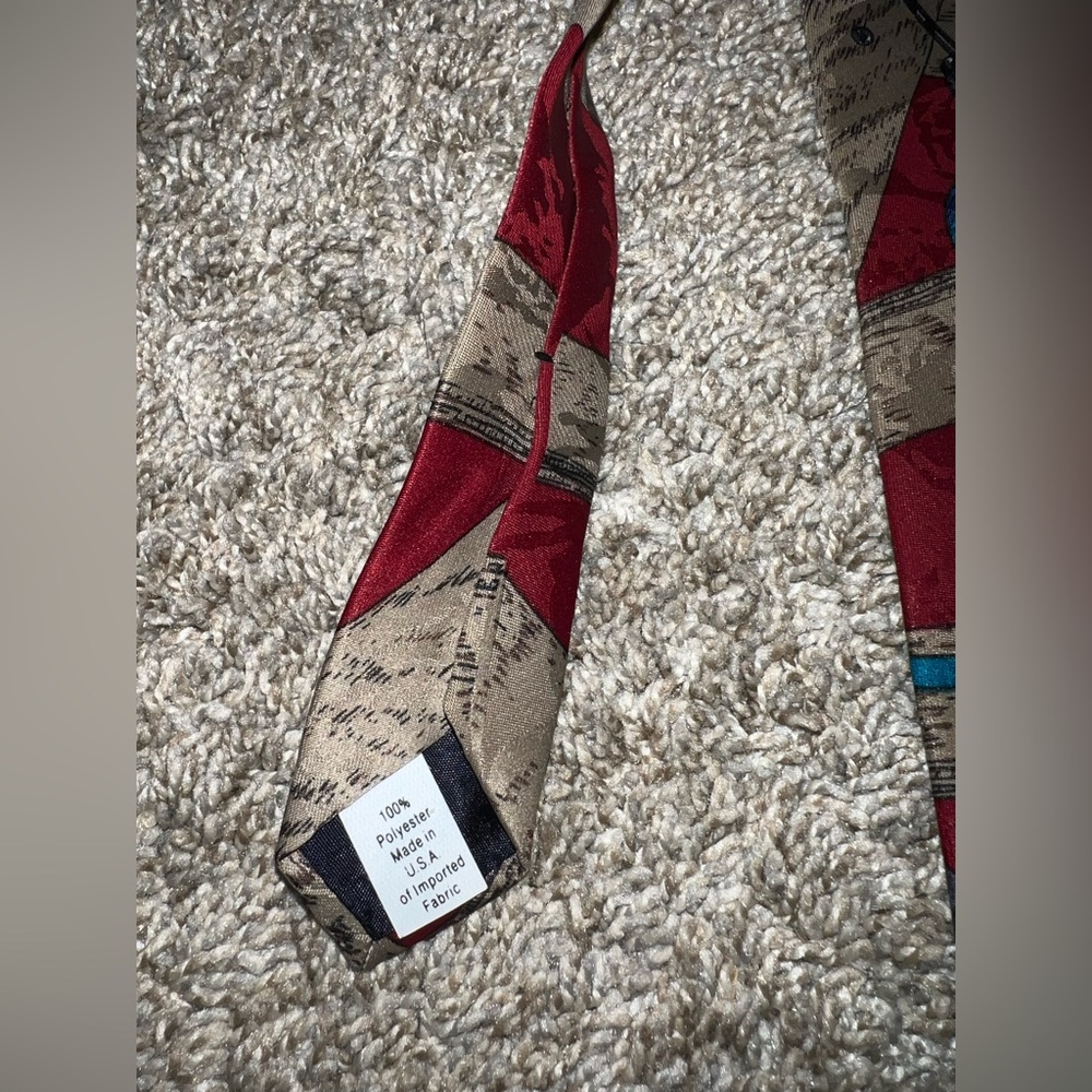 NWT Vintage Home Improvement Necktie What Is The Answer MORE POWER Saw Drill Tie - Picture 4 of 6